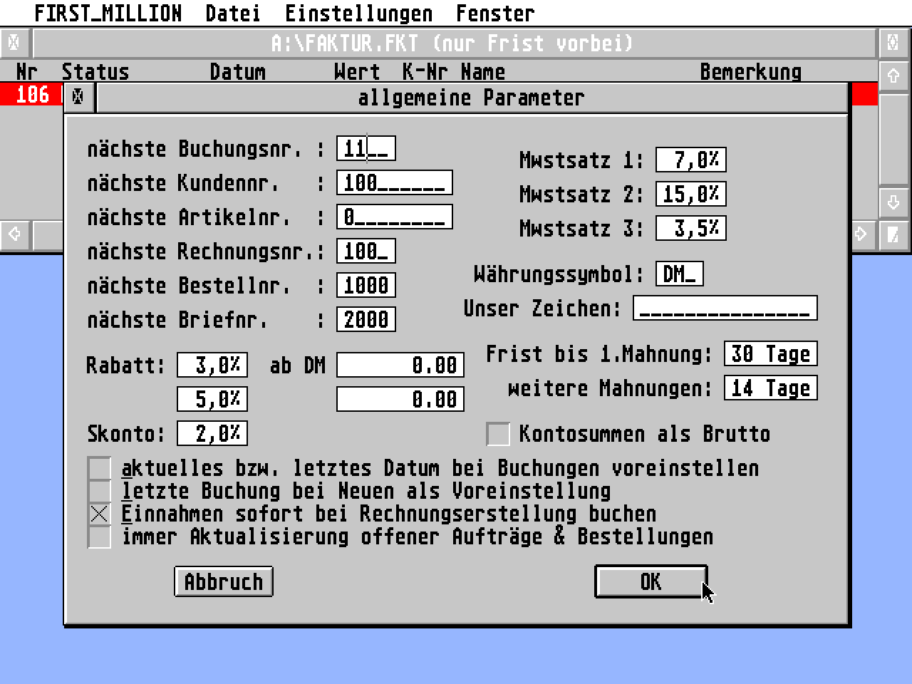 First Million Magnum atari screenshot