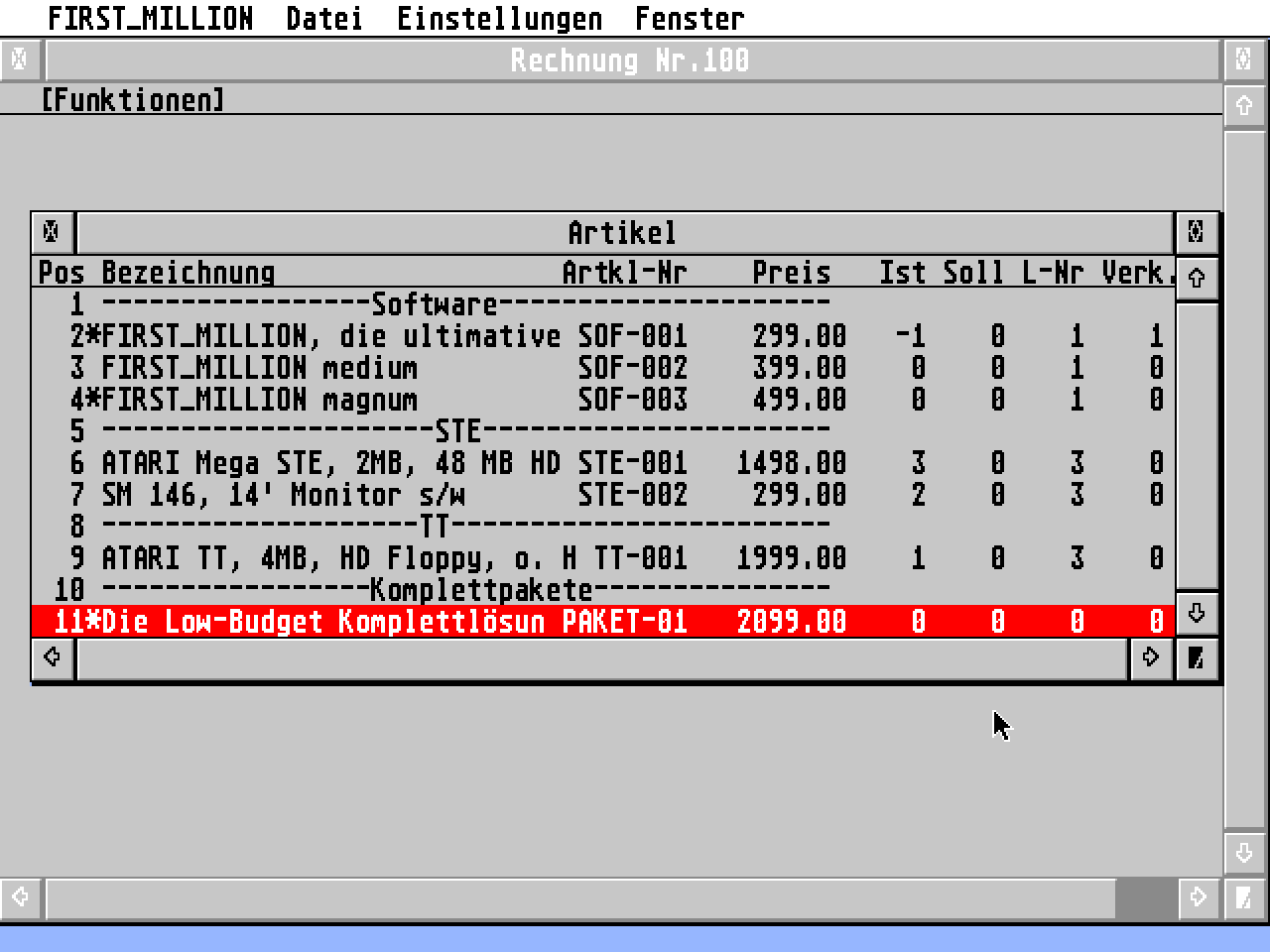 First Million Magnum atari screenshot