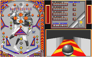 First Person Pinball atari screenshot