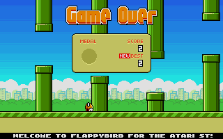 Flappy Bird atari screenshot