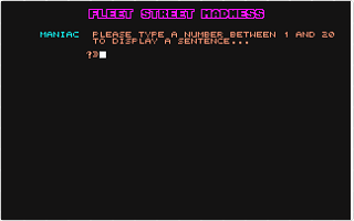 Fleet Street Madness atari screenshot
