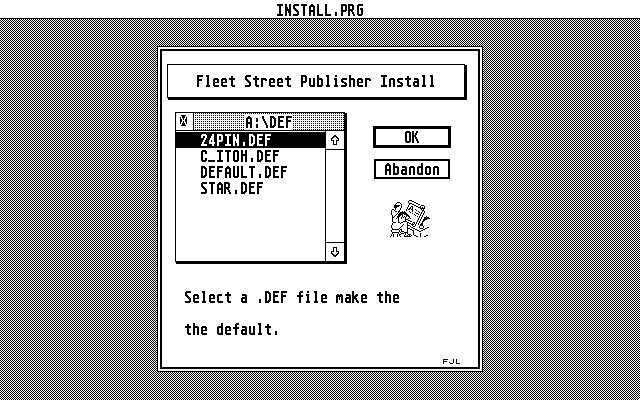 Fleet Street Publisher 2 atari screenshot