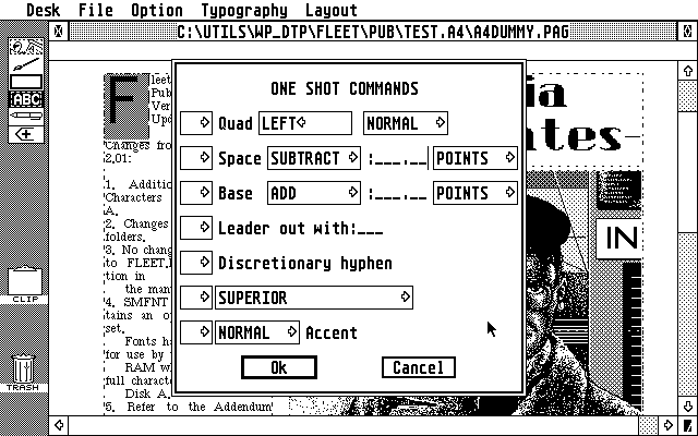 Fleet Street Publisher 2 atari screenshot