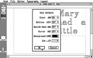 Fleet Street Publisher atari screenshot