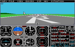 Flight Simulator II atari screenshot