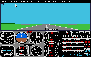 Flight Simulator II atari screenshot