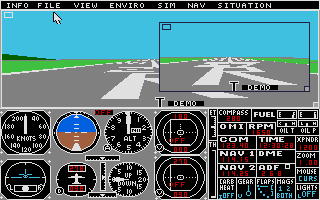 Flight Simulator II atari screenshot