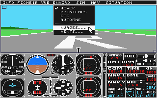 Flight Simulator II atari screenshot
