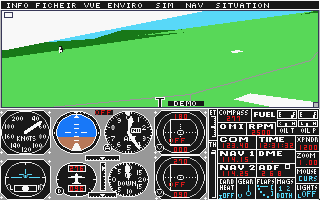 Flight Simulator II atari screenshot