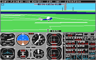 Flight Simulator II atari screenshot