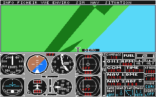 Flight Simulator II atari screenshot