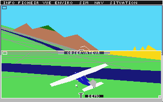 Flight Simulator II atari screenshot