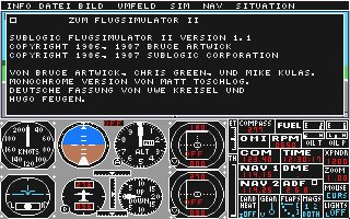 Flight Simulator II — screenshot 1