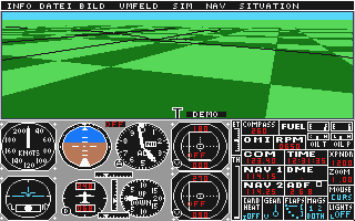 Flight Simulator II atari screenshot