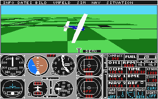 Flight Simulator II atari screenshot