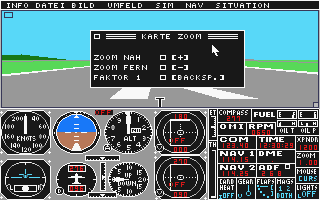 Flight Simulator II atari screenshot