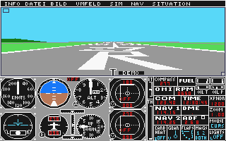 Flight Simulator II atari screenshot