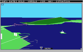 Flight Simulator II atari screenshot