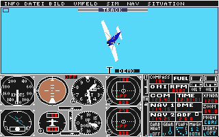 Flight Simulator II atari screenshot