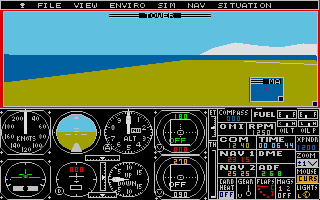 Flight Simulator II atari screenshot