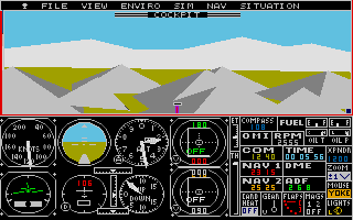 Flight Simulator II atari screenshot