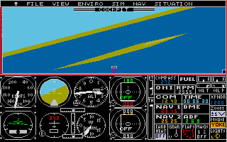 Flight Simulator II atari screenshot