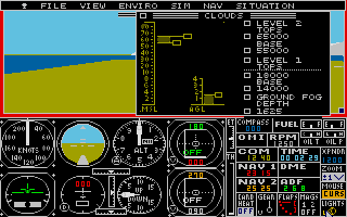 Flight Simulator II atari screenshot