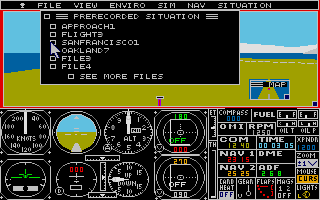 Flight Simulator II atari screenshot