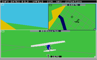 Flugsimulator II atari screenshot