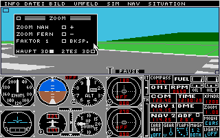 Flugsimulator II atari screenshot