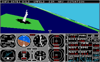 Flugsimulator II atari screenshot
