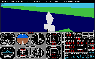 Flugsimulator II atari screenshot