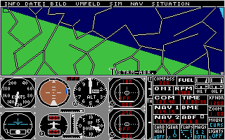 Flugsimulator II atari screenshot