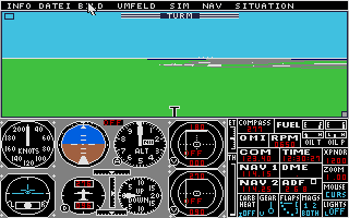 Flugsimulator II atari screenshot