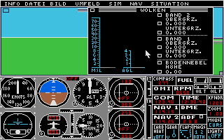Flugsimulator II atari screenshot