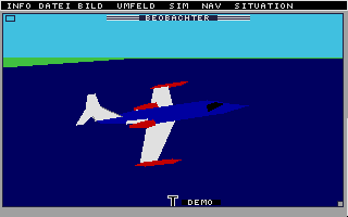 Flugsimulator II atari screenshot