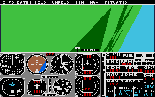 Flugsimulator II atari screenshot