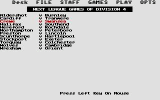 Football 88 atari screenshot