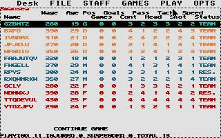 Football 88 atari screenshot
