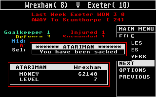 Football Crazy atari screenshot