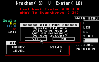Football Crazy atari screenshot