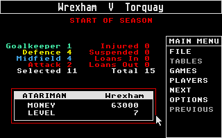 Football Crazy atari screenshot