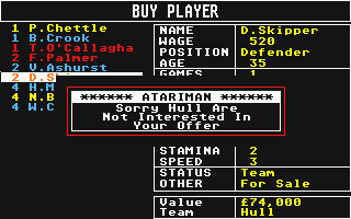 Football Crazy atari screenshot