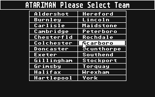 Football Crazy atari screenshot