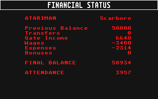 Football Crazy atari screenshot