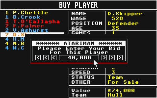 Football Crazy atari screenshot