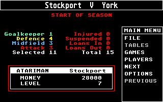 Football Crazy atari screenshot