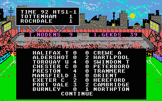 Football Director atari screenshot