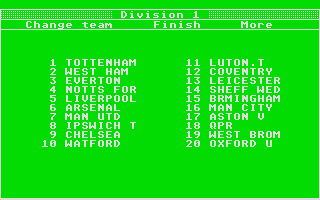 Football Director atari screenshot