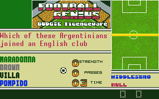 Football Genius atari screenshot